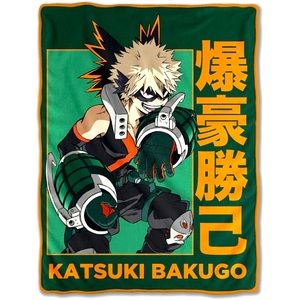 My Hero Academia “Katsuki Bakugo” Character Blanket  45x60
